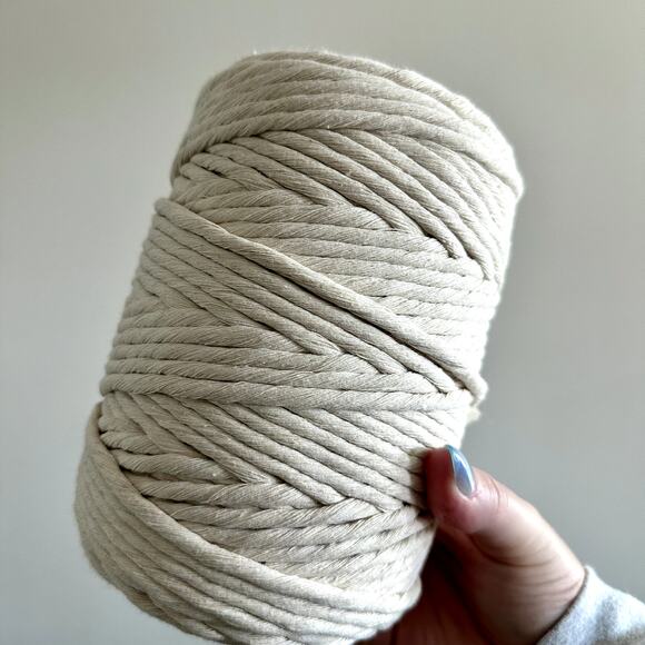 One Roll of 5mm Single Strand Macrame Cord - Picture 3 of 5